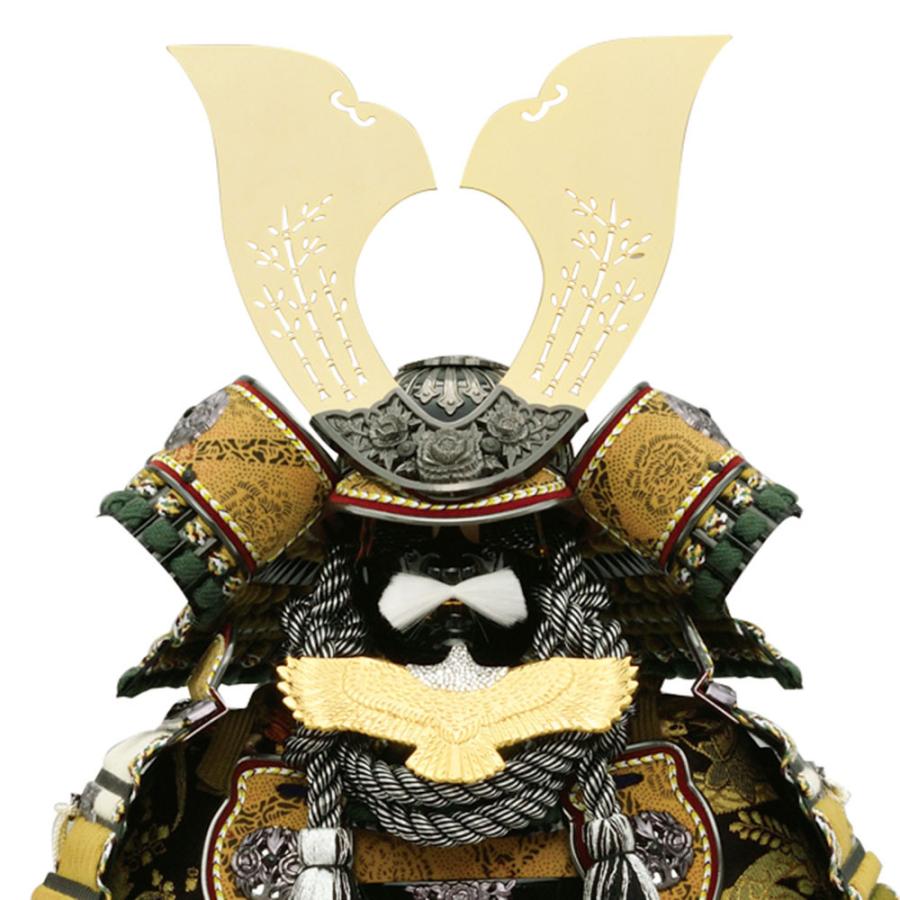 美品 五月人形 コンパクト 鎧飾り 10号 くろがね翼鎧-金- おしゃれ モダン カッコいい 豪華 インテリア 【PE3033562308】(107576円)