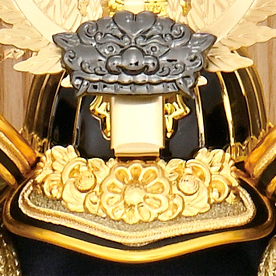 五月人形 収納飾り コンパクト 徳川 兜飾り 寄木細工 ミニ おしゃれ 金