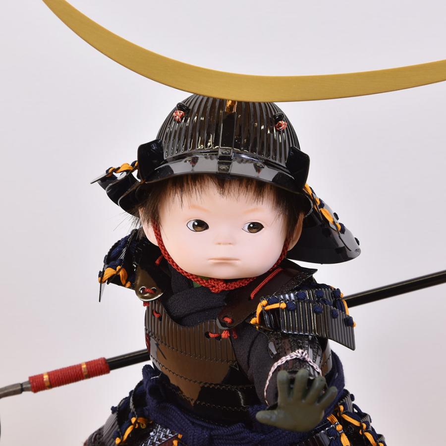 五月人形 コンパクト おしゃれ 大将飾り 名将 武将 モダン ケース入り