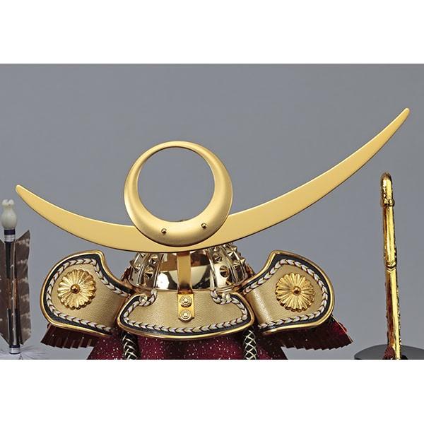 五月人形 兜飾り コンパクト 上杉謙信 ケース飾り ガラス