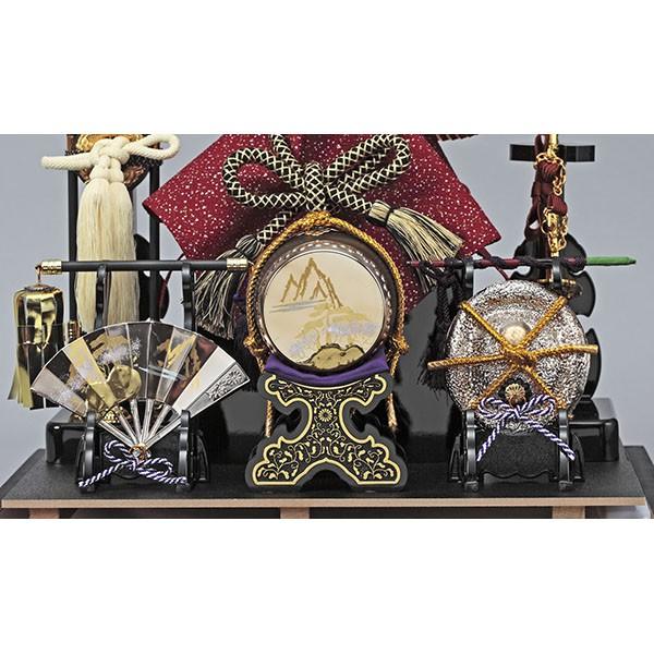 五月人形 兜飾り コンパクト 上杉謙信 ケース飾り ガラス おしゃれ