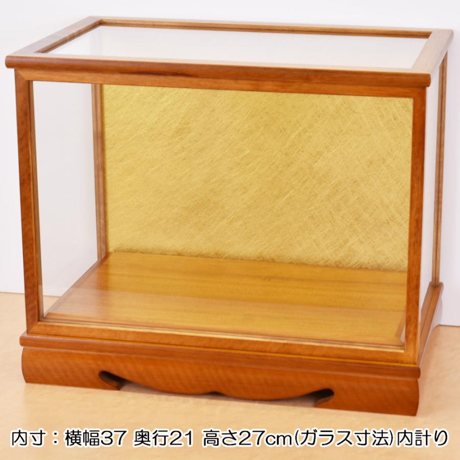 人形ケース ガラス人形ケース 幅 間口37奥行21高27cm(ガラス寸法）内