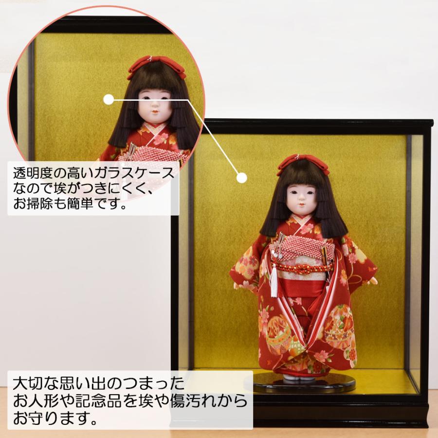 人形ケース ガラス人形ケース 幅 間口40奥行35高45cm(ガラス寸法）内