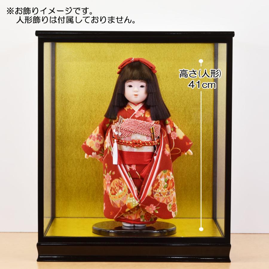 人形ケース ガラス人形ケース 幅 間口40奥行35高45cm(ガラス寸法）内