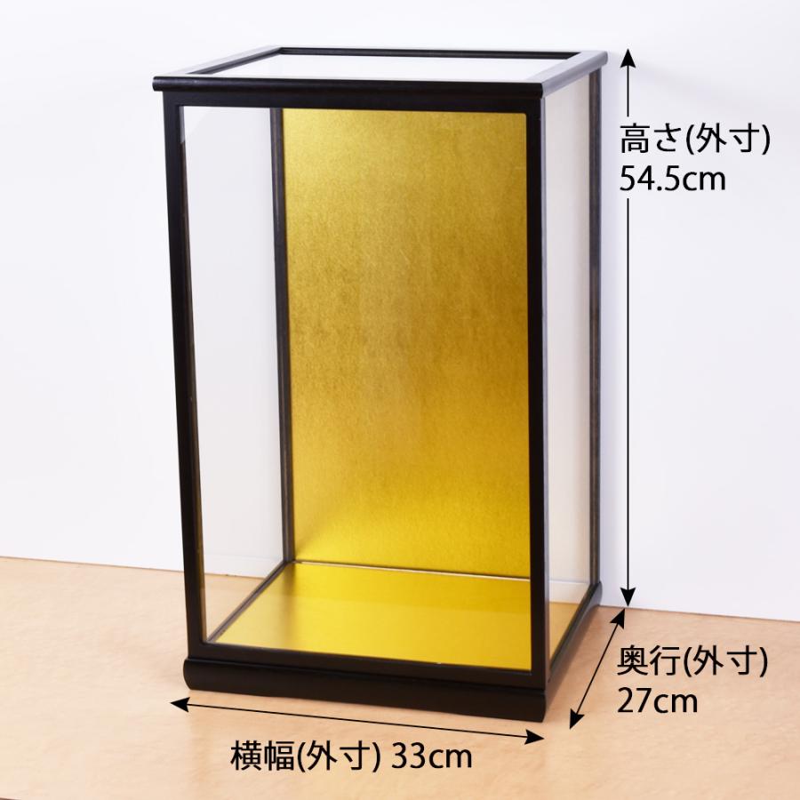 人形ケース ガラス人形ケース 幅 間口30奥行24高50cm(ガラス寸法）内