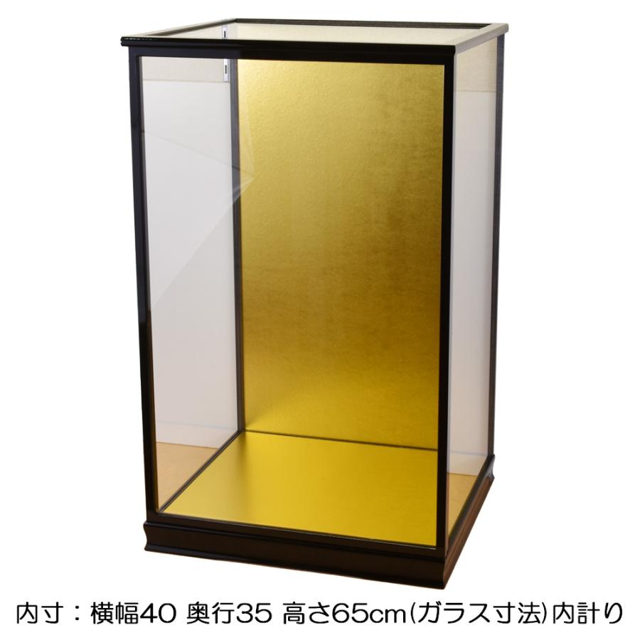 人形ケース ガラス人形ケース 幅 間口40奥行35高65cm(ガラス寸法）内