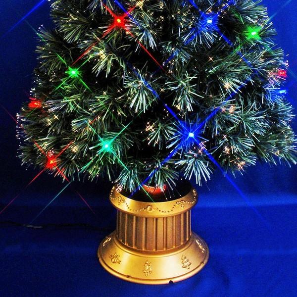 美品 クリスマスツリー グリーンファイバーツリー150cm（マルチLED30球付） 【MYK3286571322】(17080円)