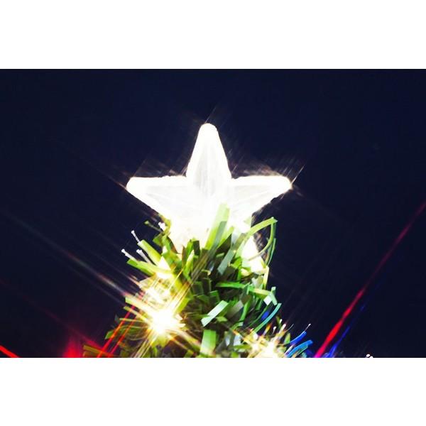 美品 クリスマスツリー グリーンファイバーツリー150cm（マルチLED30球付） 【MYK3286571322】(17080円)