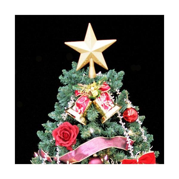 クリスマスツリー　ウッドベースツリーセット１２０ｃｍ　クリアライト３０球付 