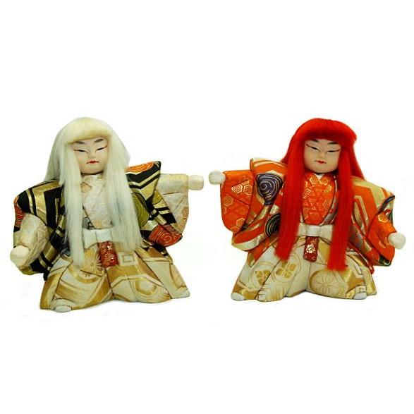 日本人形 木目込人形 10号 連獅子 訳あり品 倉庫管理品 : 家具通販