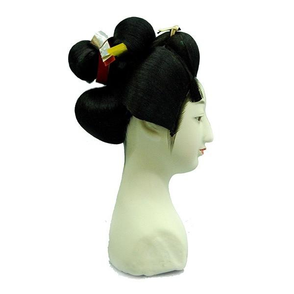 日本人形頭 顔 手芸品 部品 尺 芸者 (普) 新尾山_2