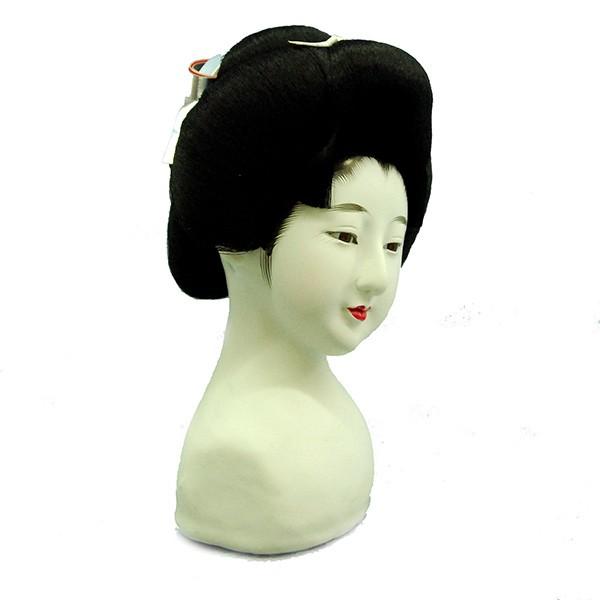 日本人形頭 顔 手芸品 部品 尺三(12号) 芸者 (普)_1