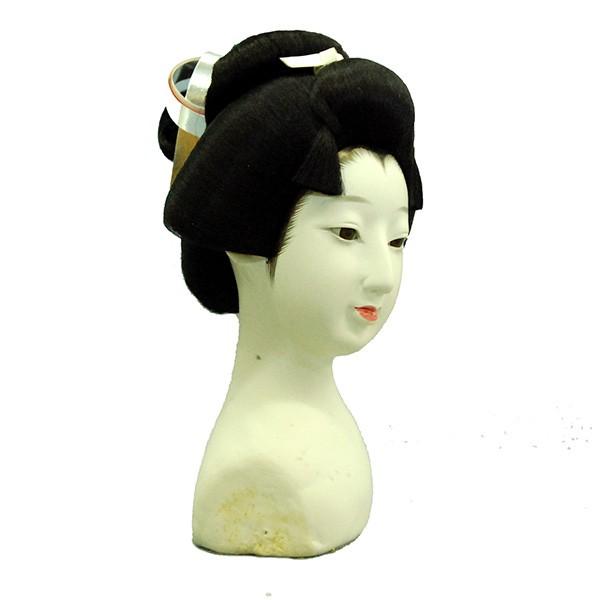 日本人形頭 顔 手芸品 部品 尺三 芸者 丸びん(上) : 家具通販-販売店