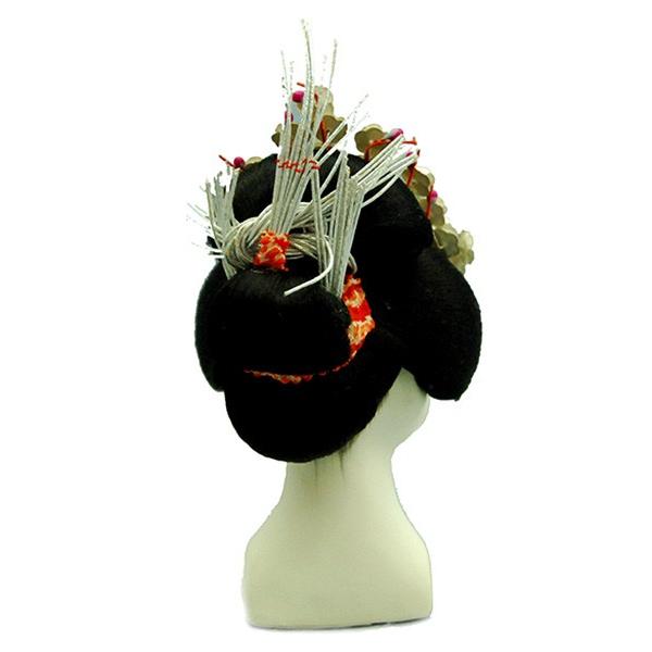 日本人形頭 顔 手芸品 部品 お多福 禿 (大)_3