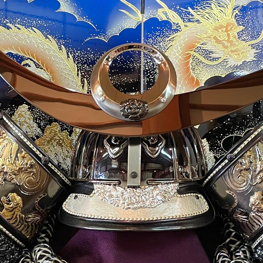 五月人形 コンパクト 着用 上杉 収納飾り 兜飾り 収納式 25号 上杉謙信