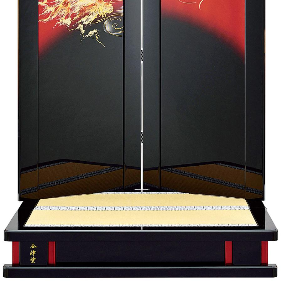 【公式】 五月人形 5月人形 屏風 飾り台付き 屏風 22号 袖枠屏風竜虎 飾り台 30号 赤留中床台 おしゃれ 2022 a5matu22-184-22 【BCD7367301158】(26126円)