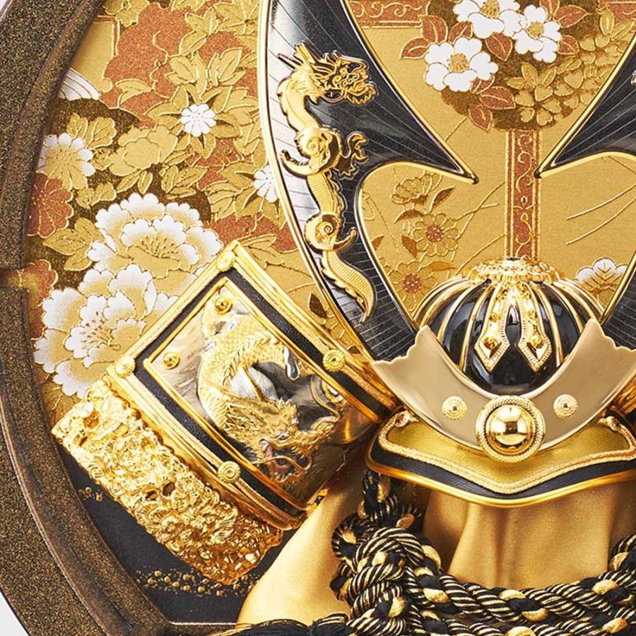 五月人形 5月人形 兜飾り ケース飾り 剣竜 金 黒 おしゃれ お洒落 かっこいい コンパクト 2023