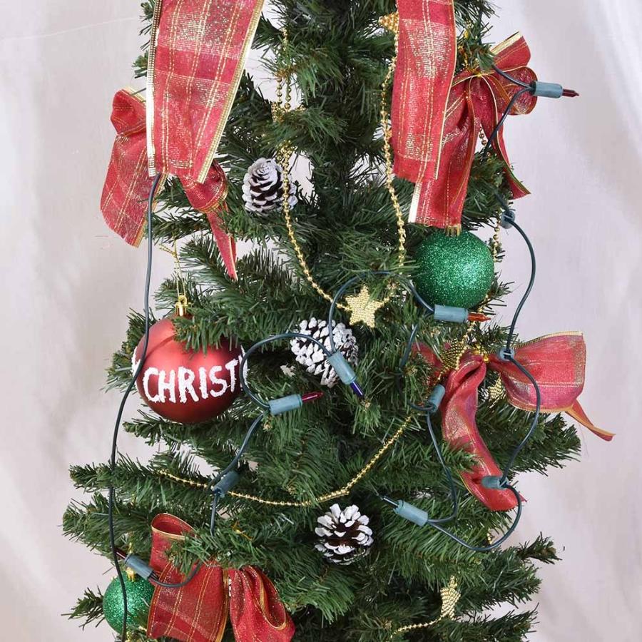 クリスマス クリスマスツリー デザインポットツリーマルチ 135cm