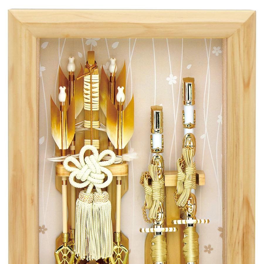 東京久月　破魔弓　コンパクトガラスケース８号・間口約２２×奥行約１８×高約３７㎝ 東京久月 破魔弓 コンパクトガラスケース8号・間口約22×奥行