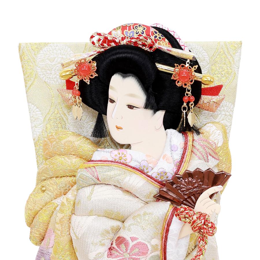羽子板 単品 コンパクト かわいい おしゃれ 10号 (高さ約34cm) 初正月飾り モダン ミニ 羽子板飾り 押絵羽子板 振袖 帯地 澪 10号 道成寺 1014-10-742 2026_2