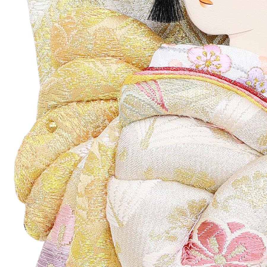 羽子板 単品 コンパクト かわいい おしゃれ 10号 (高さ約34cm) 初正月飾り モダン ミニ 羽子板飾り 押絵羽子板 振袖 帯地 澪 10号 道成寺 1014-10-742 2026_6