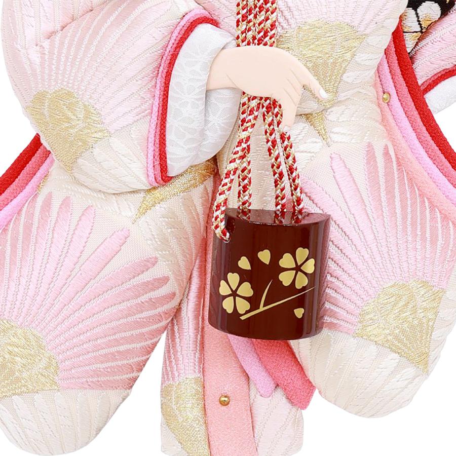 羽子板 単品 コンパクト かわいい おしゃれ 15号 (高さ約47cm) 初正月飾り モダン ミニ 羽子板飾り 押絵羽子板 振袖 帯地 京香 15号 汐汲 1014-15-734 2026_7
