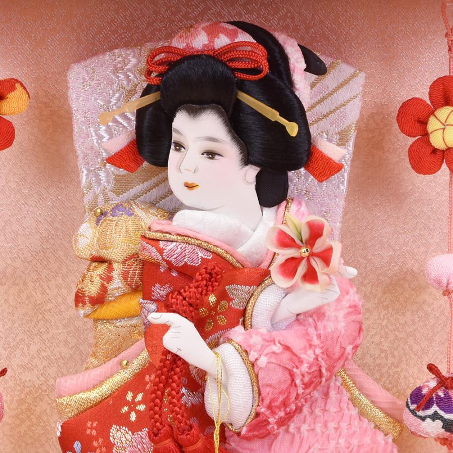 羽子板 壁掛け お祝い 羽子板飾り 初正月飾り 7号 日和 ピンク 溜塗