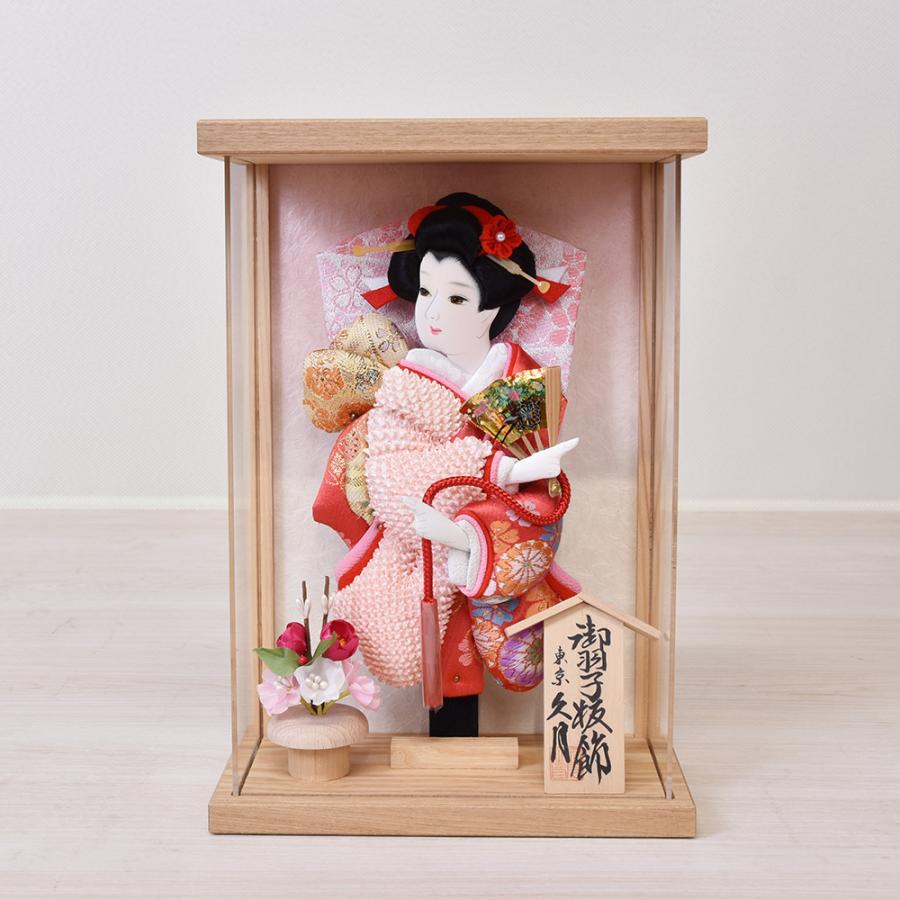 羽子板 壁掛け 久月 コンパクト 可愛い 白木 木目 軽量 おしゃれ 初正月 ミニ かべかけ 7号 アクリル 絞り 陣屋_2