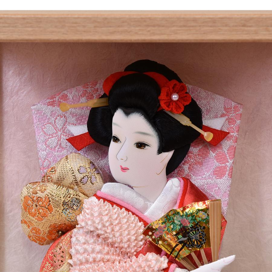 羽子板 壁掛け 久月 コンパクト 可愛い 白木 木目 軽量 おしゃれ 初正月 ミニ かべかけ 7号 アクリル 絞り 陣屋_5