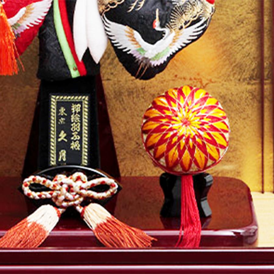 久月 羽子板 お祝い 初正月 羽子板飾り コンパクト ケース飾り