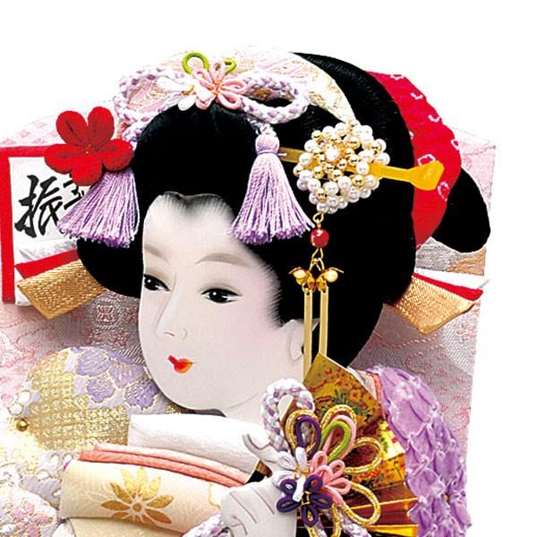 羽子板 単品 初正月 羽子板飾り 20号 ケース入り お祝い 正月飾り 手作り おしゃれ 友禅詩音 紫 