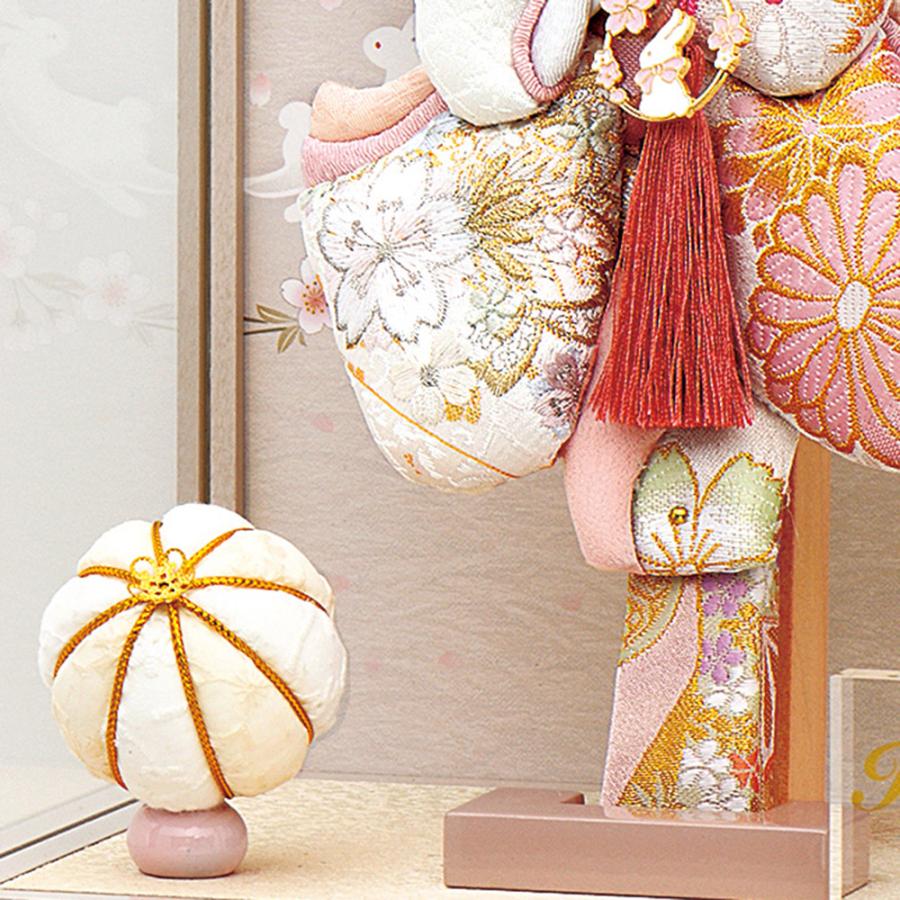 羽子板 女性の顔 ガラスケース入り 羽子板ケース入り飾りセット【A1807】インターネット店だけ