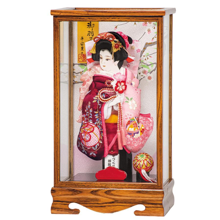 羽子板 お祝い 羽子板飾り 初正月飾り 10号 ケース 山科 ケース飾り