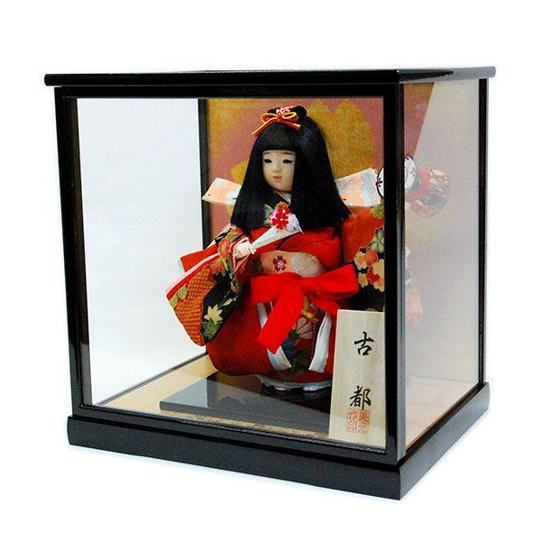 市松人形　日本人形　ガラスケース入り 日本人形 市松人形 立像 ガラスケース付（民芸品）の買取価格