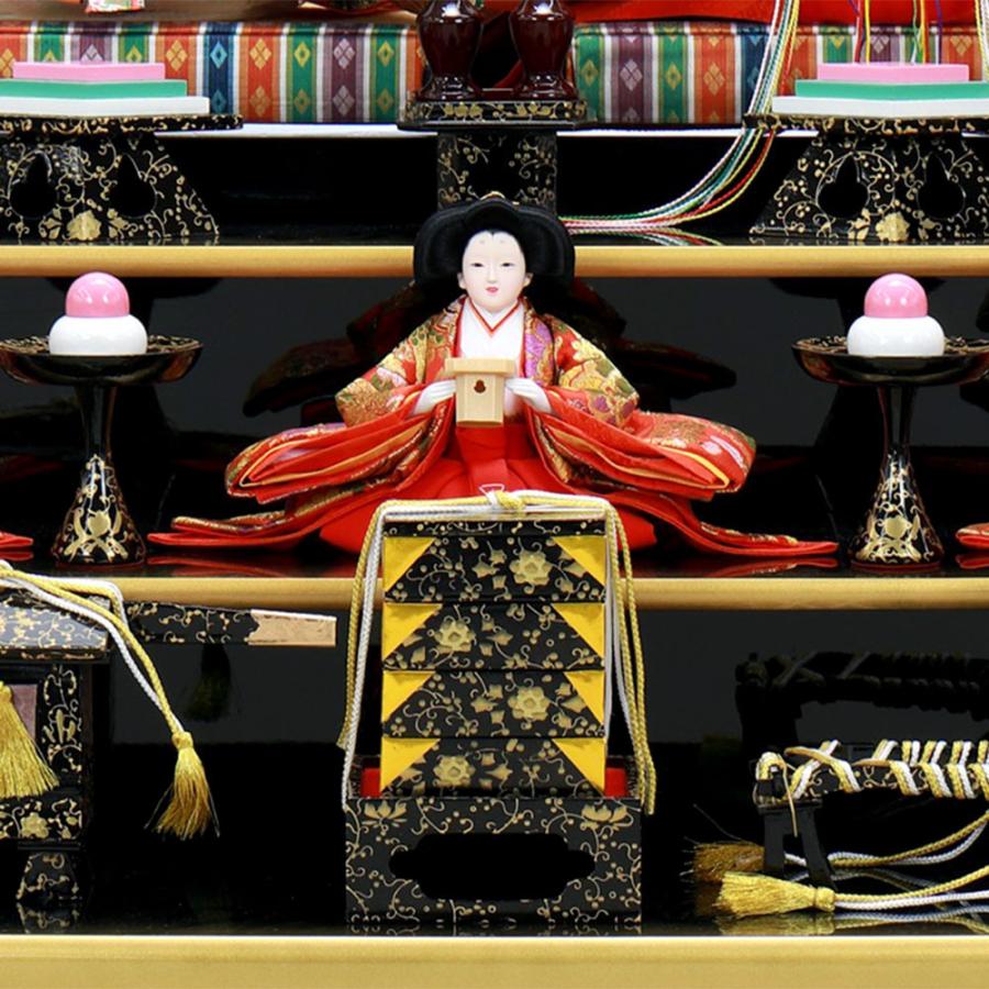 中古 雛人形 ひな人形 お祝い 三段飾り 3段飾り 五人飾り 5人飾り おしゃれ かわいい おしゃれ 可愛い 【CEG2507865486】(88935円)