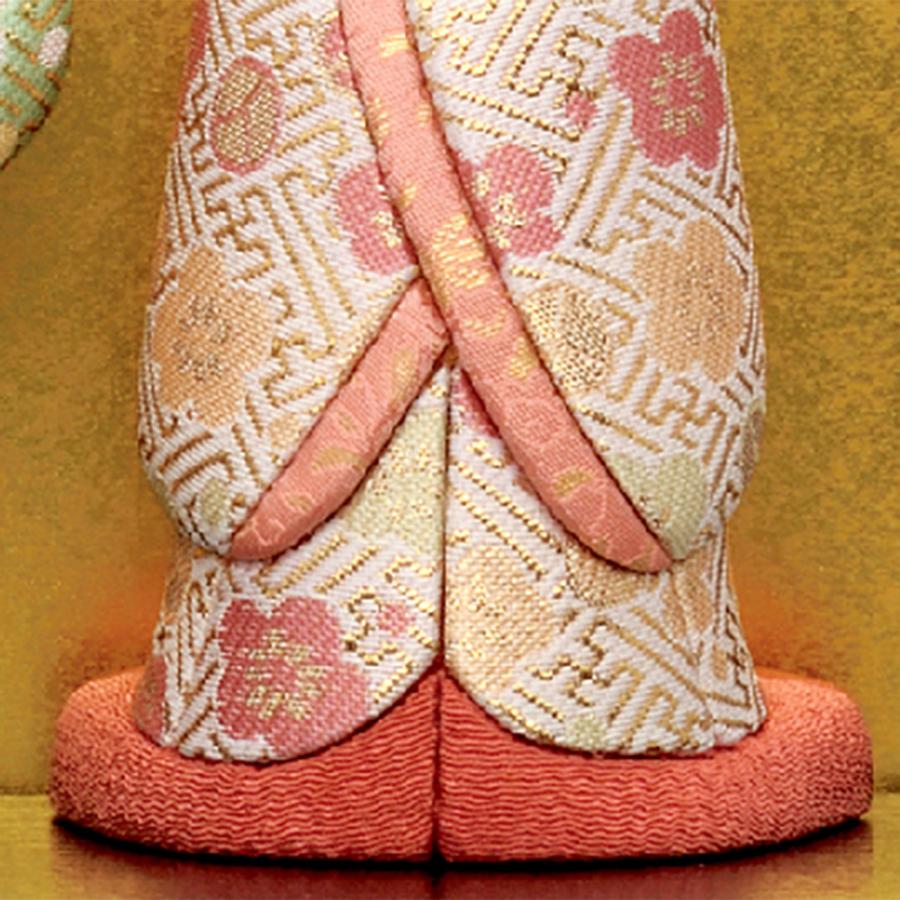 雛人形 コンパクト 木目込み 一秀 ひな人形 親王飾り 立雛 ケース飾り