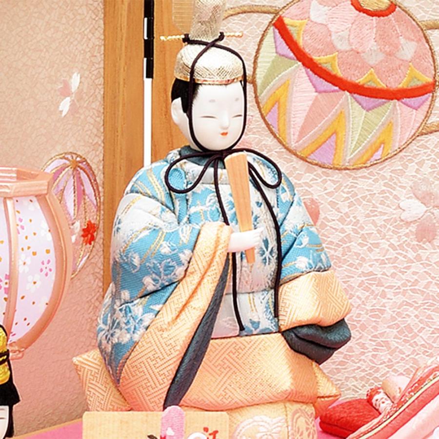 雛人形 コンパクト 木目込み 7人飾り 七人 変り雛 一秀 かわいい