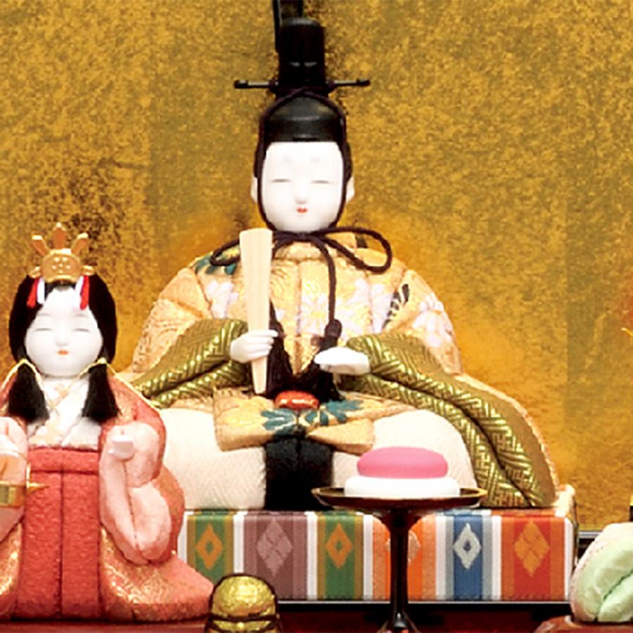 雛人形 コンパクト 木目込み 一秀作 ひな人形 十五人飾り15人 赤毛氈五