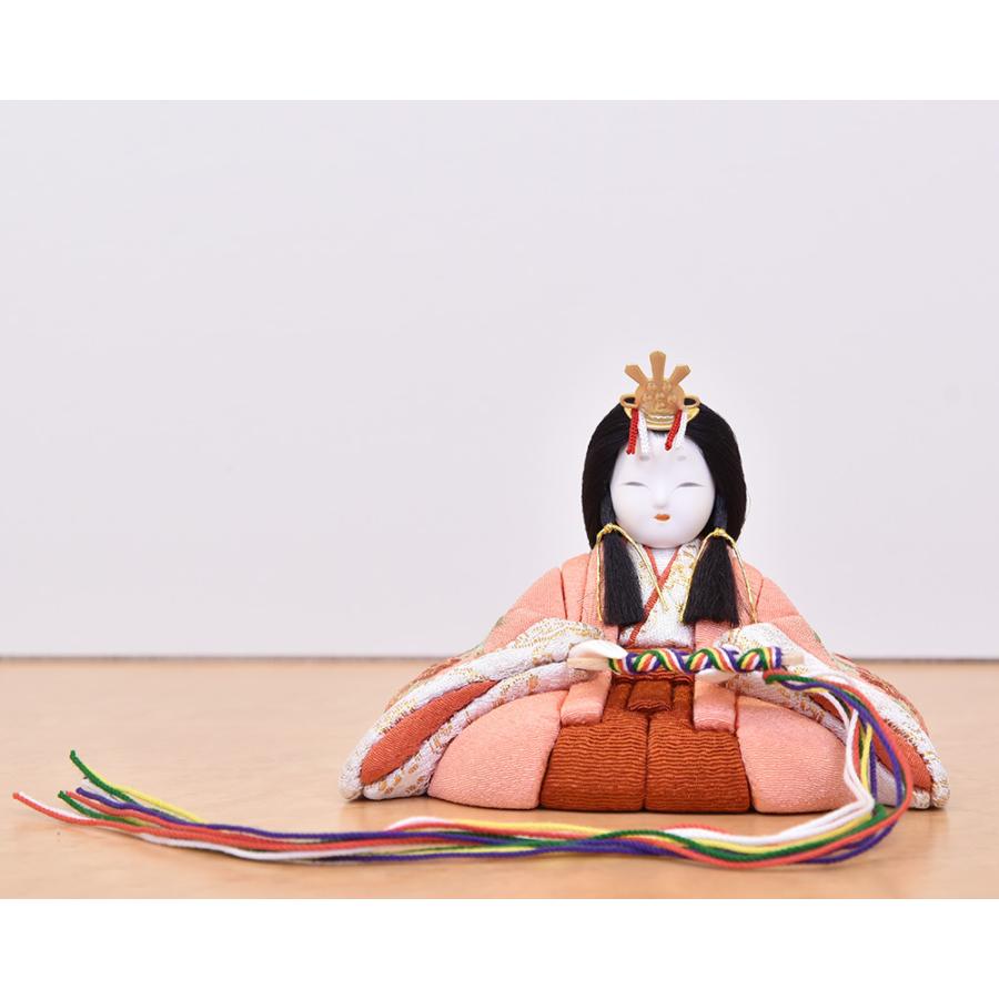 雛人形 コンパクト 木目込み 一秀 親王飾り かわいい シンプル モダン コンパクト ひな人形 平飾り 2人 2025 25-c-125_11