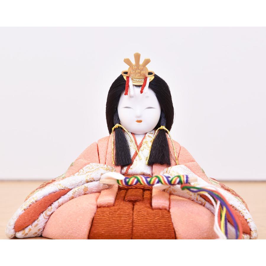 雛人形 コンパクト 木目込み 一秀 親王飾り かわいい シンプル モダン コンパクト ひな人形 平飾り 2人 2025 25-c-125_12