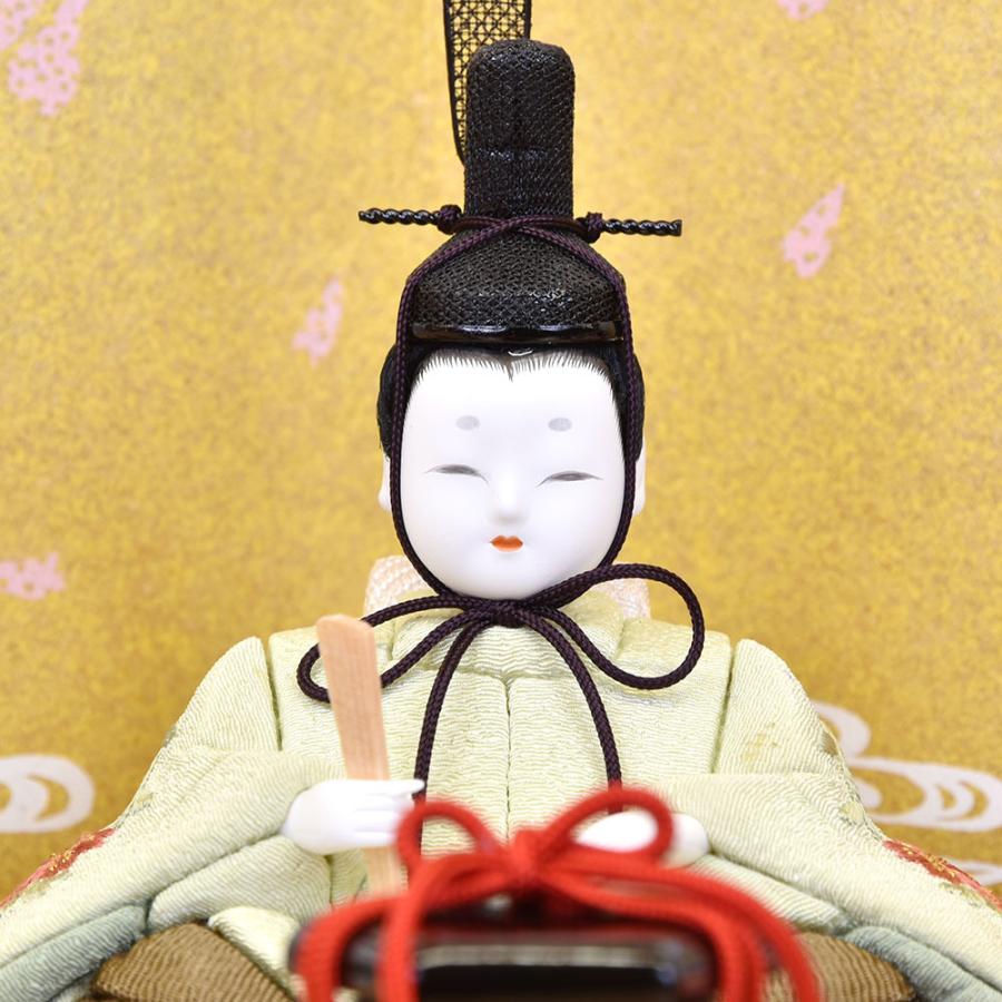 雛人形 コンパクト 木目込み 一秀 親王飾り かわいい シンプル モダン コンパクト ひな人形 平飾り 2人 2025 25-c-125_4