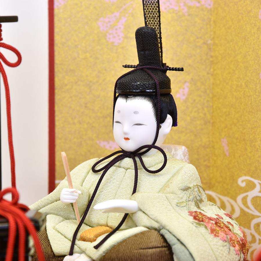 雛人形 コンパクト 木目込み 一秀 親王飾り かわいい シンプル モダン コンパクト ひな人形 平飾り 2人 2025 25-c-125_6