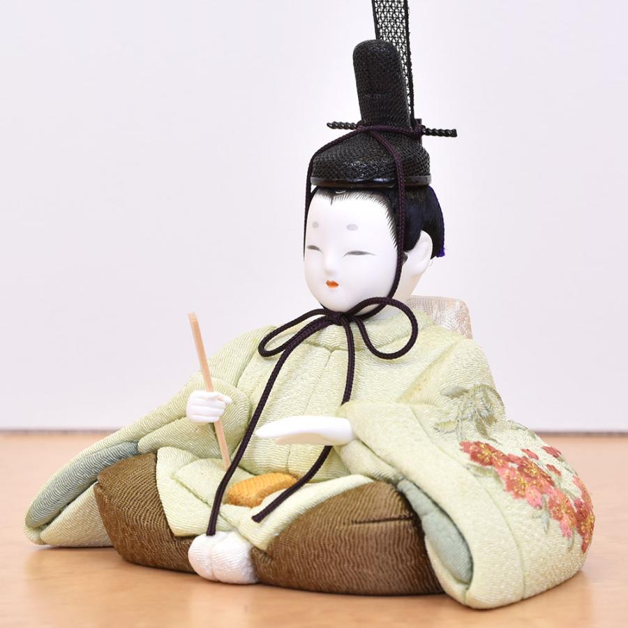 雛人形 コンパクト 木目込み 一秀 親王飾り かわいい シンプル モダン コンパクト ひな人形 平飾り 2人 2025 25-c-125_9