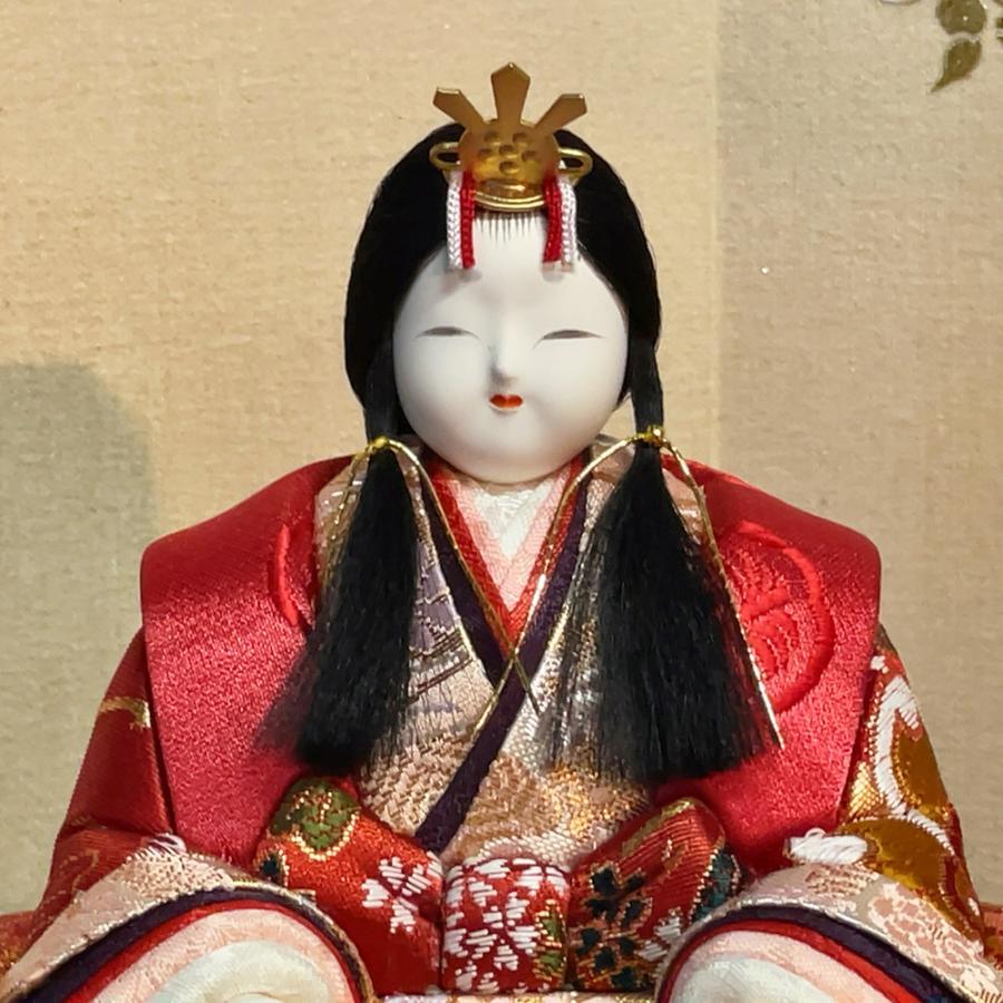 雛人形 お祝い 木目込み 一秀 ひな人形 十五人飾り 平安雛25号 木製五