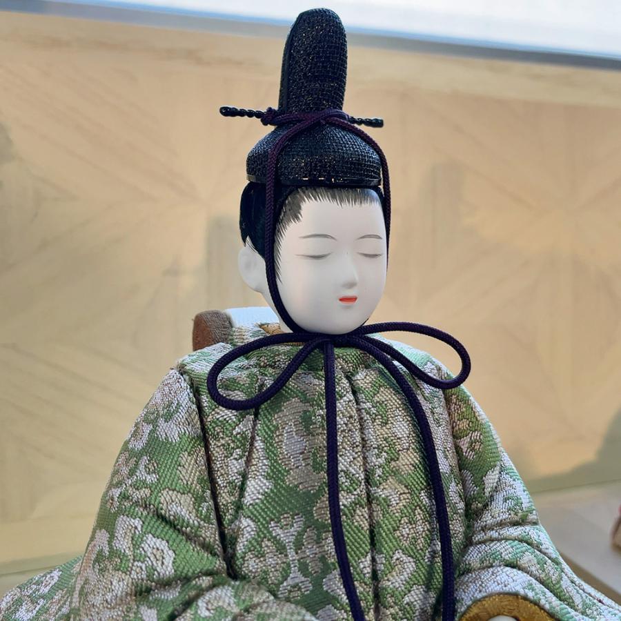 雛人形 お祝い 木目込み 一秀 ひな人形 親王飾 翠香雛 かわいい コンパクト ミニ お雛様 おしゃれ まる顔 2025 h-52-7_6
