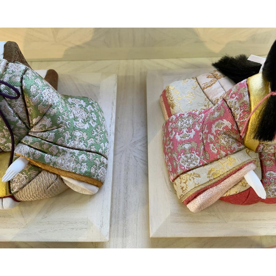 雛人形 お祝い 木目込み 一秀 ひな人形 親王飾 翠香雛 かわいい コンパクト ミニ お雛様 おしゃれ まる顔 2025 h-52-7_9