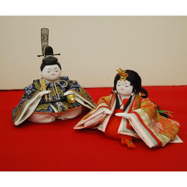 雛人形 幸一光 ひな人形 衣装着 コンパクト ミニ 花小町 親王飾り 平
