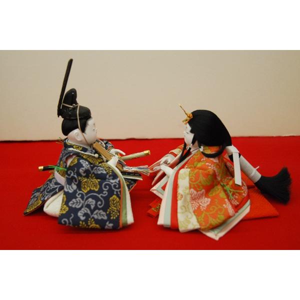 雛人形 幸一光 ひな人形 衣装着 コンパクト ミニ 花小町 親王飾り 平