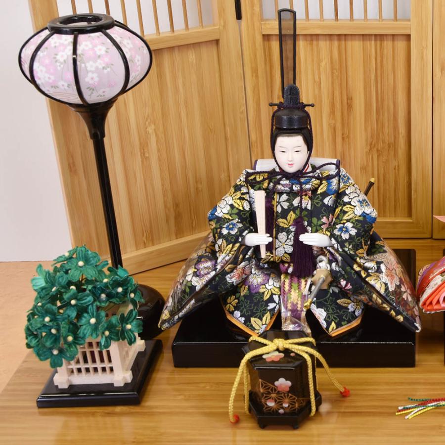 雛人形 コンパクト ひな人形 ミニ 親王セット 平飾り 丸顔 可愛い