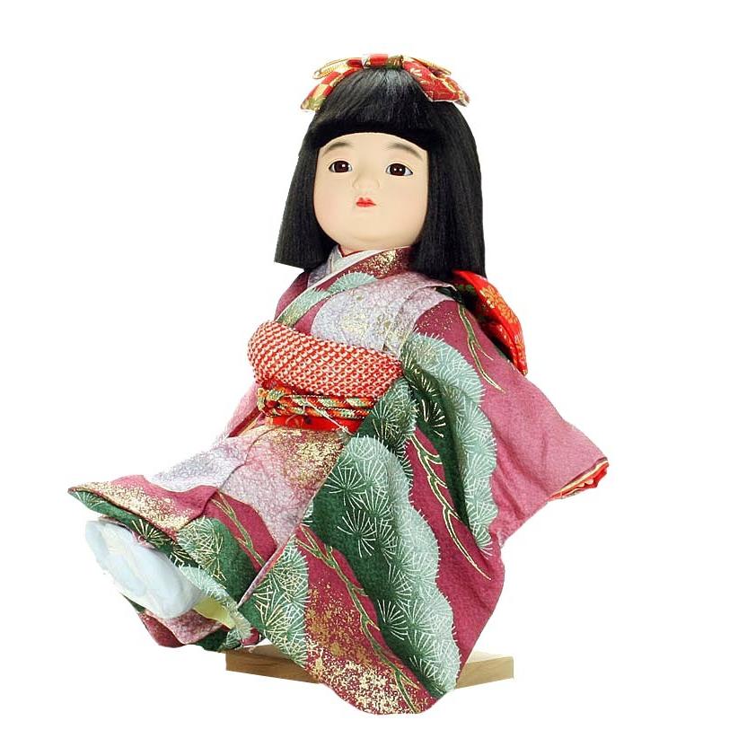 市松人形 抱き人形 おしゃれで可愛いお顔の 童人形 座り台座付き 13号 瞳 073 Www Legheleggere Com